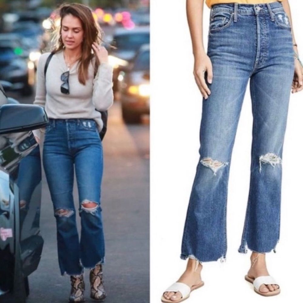 Mother Superior Tripper Chew Distressed Jean in Cryin’ Cowboys Wash